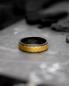 Preview: 6 mm Titanring mit schwarzem und goldenem Finish - Duplus Black Gold